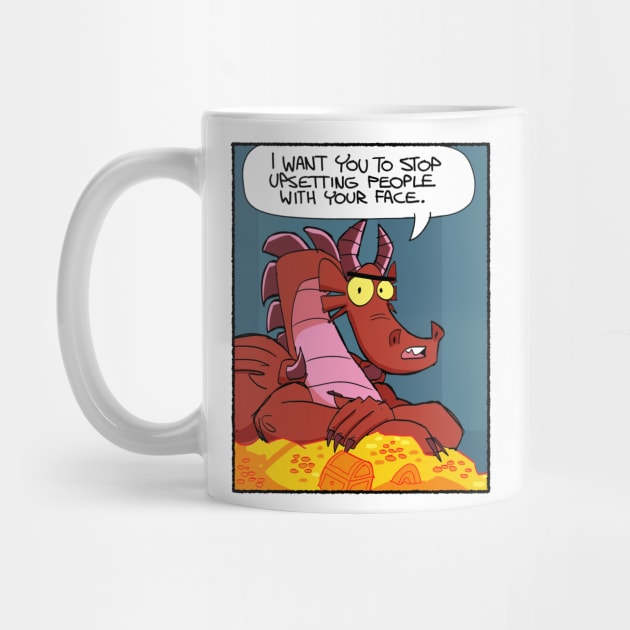 Stop upsetting people with your face by Slack Wyrm